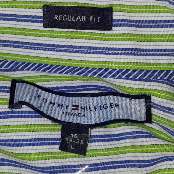 2 Tommy Hilfinger button down shirts Sz. Lg. - Picture 7 of 8